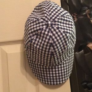 Talbots gingham baseball cap